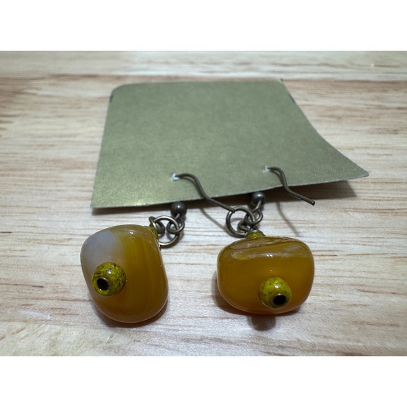 Vintage Agate 18" Necklace and Earrings Set - Picture 4 of 13